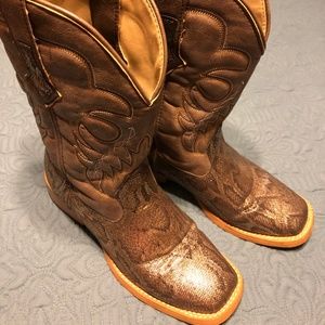 Roper Glitter Snake Skin Boots